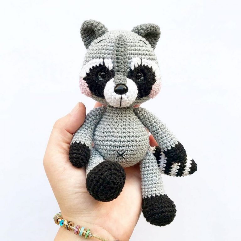 Crochet Plush Raccoon Free English Pattern – Free Amigurumi