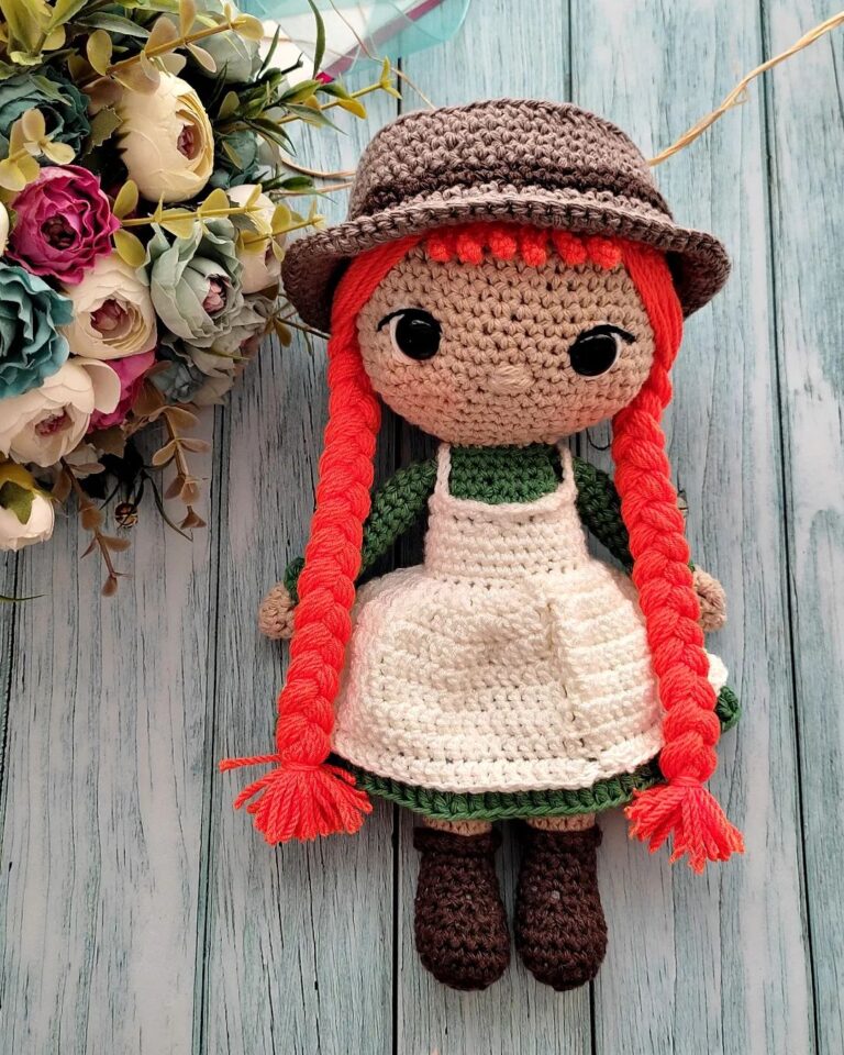 Crochet Anne Shirley Doll Amigurumi Free Pattern – Free Amigurumi