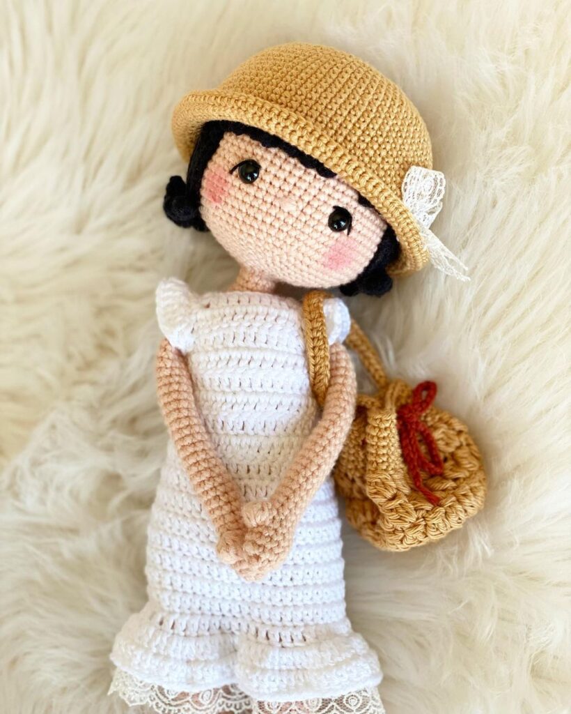 Crochet Cute Alissa Doll Amigurumi Free Pattern – Free Amigurumi